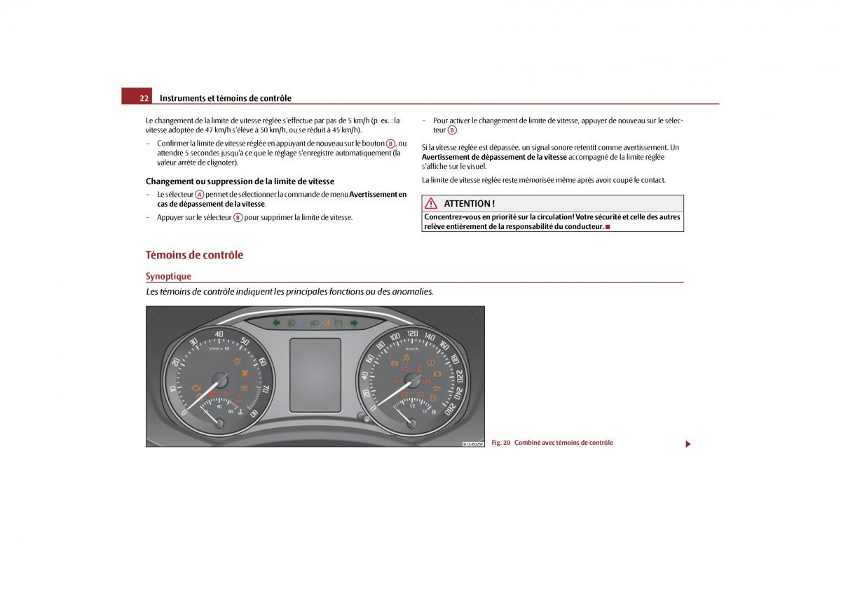 Skoda Octavia II 2 manuel du proprietaire / page 23