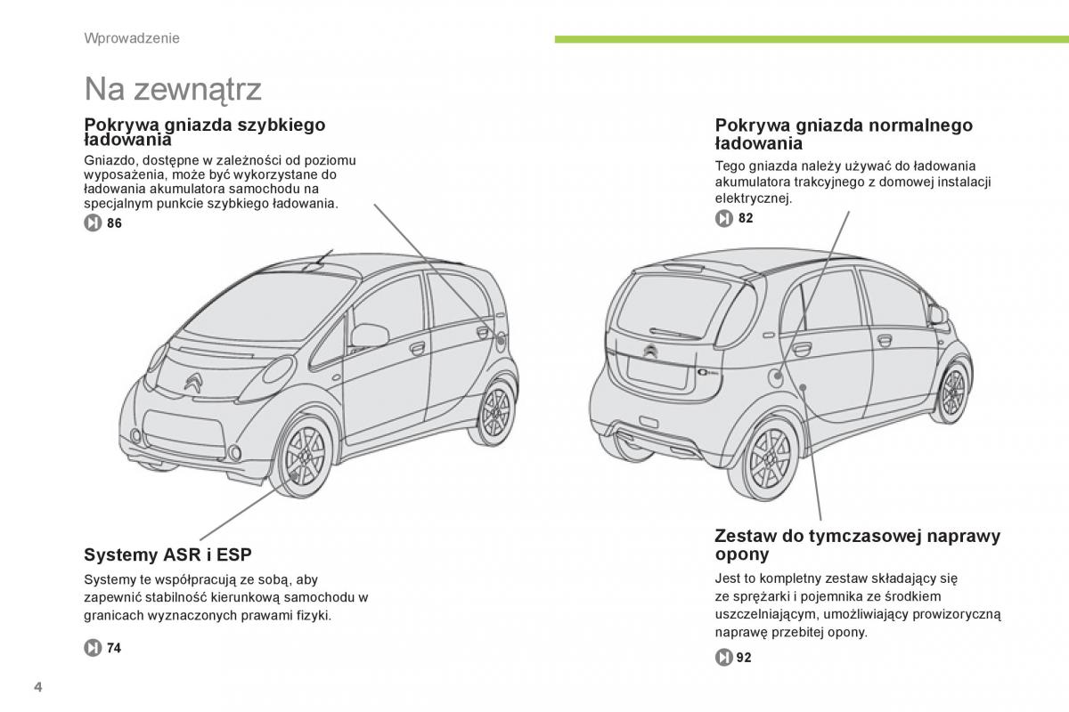 Citroen C Zero instrukcja obslugi / page 6