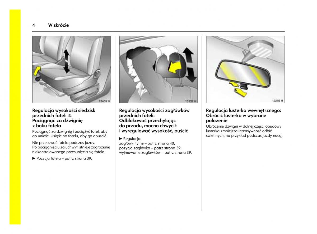 Opel Agila A instrukcja obslugi / page 8