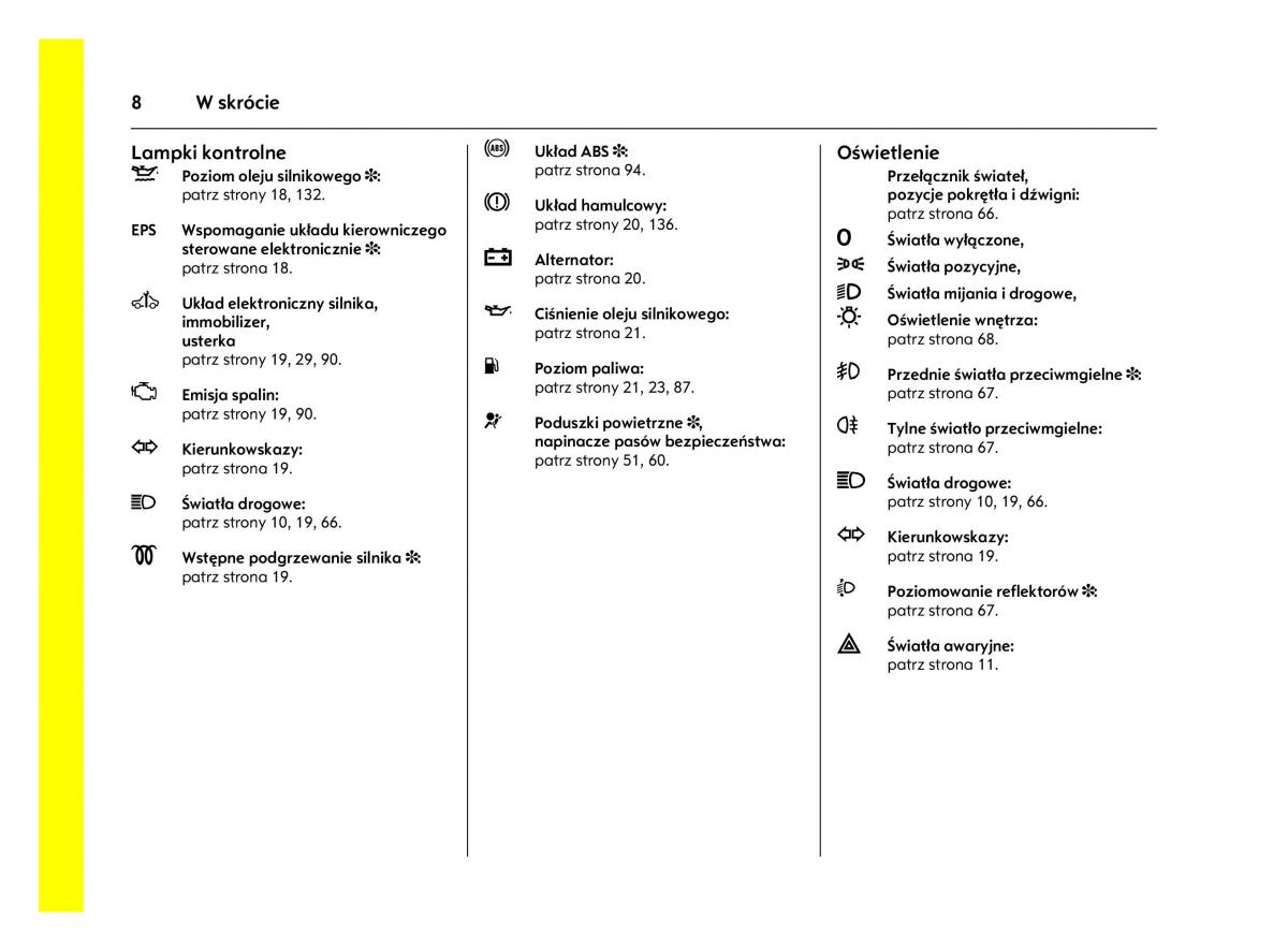 Opel Agila A instrukcja obslugi / page 12