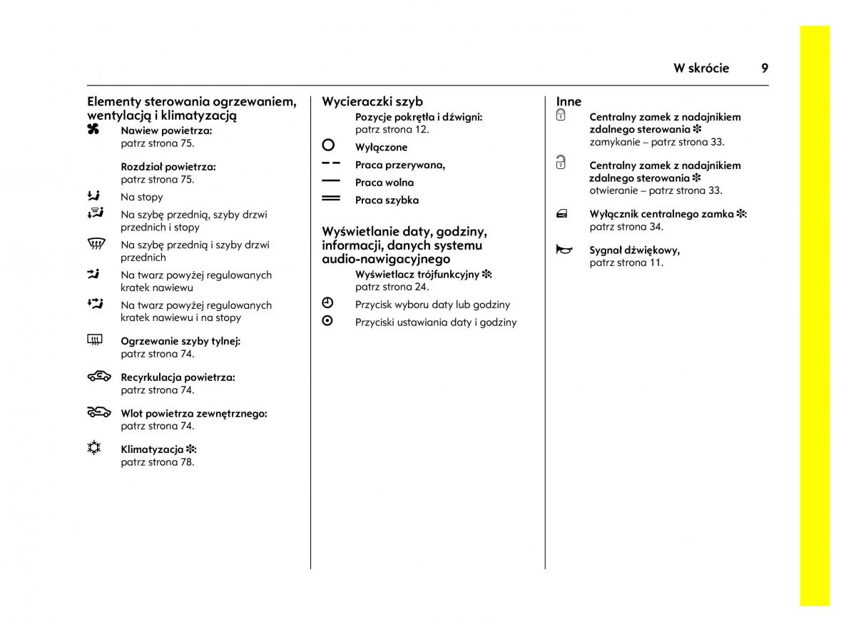 Opel Agila A instrukcja obslugi / page 13