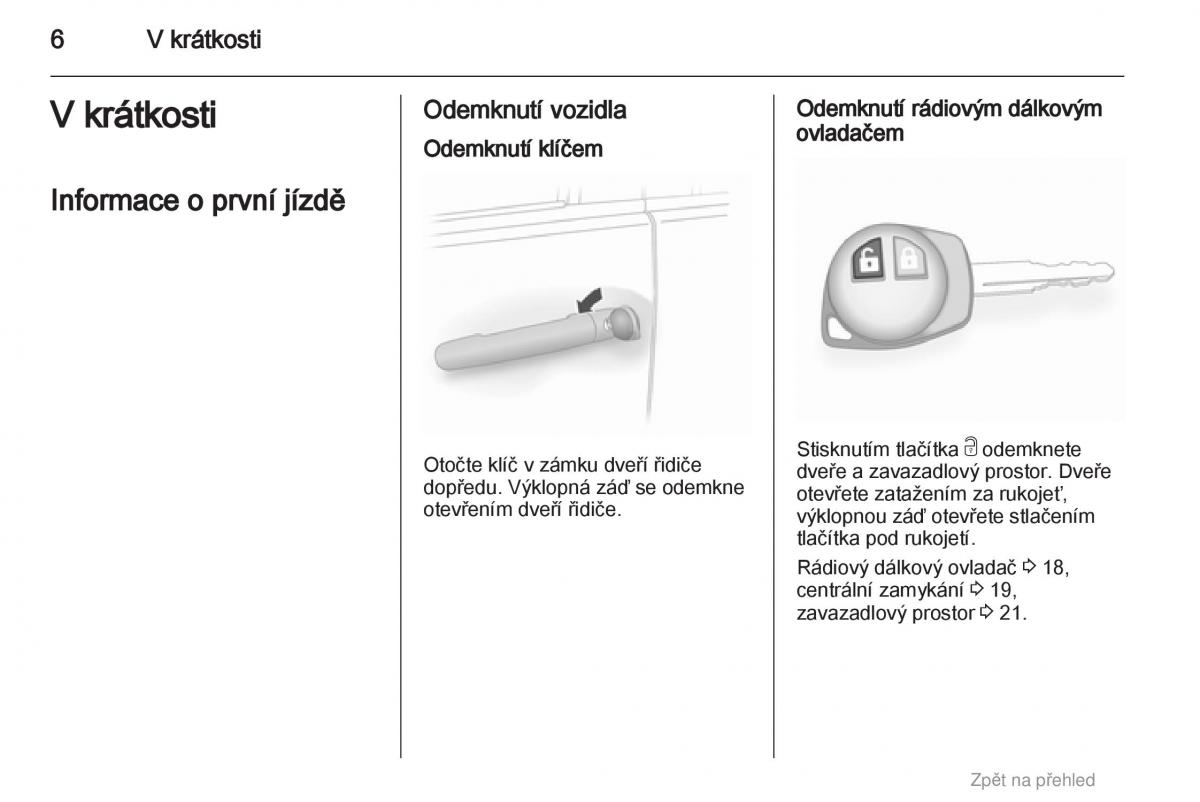 Opel Agila B navod k obsludze / page 6