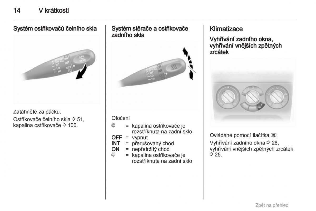 Opel Agila B navod k obsludze / page 14