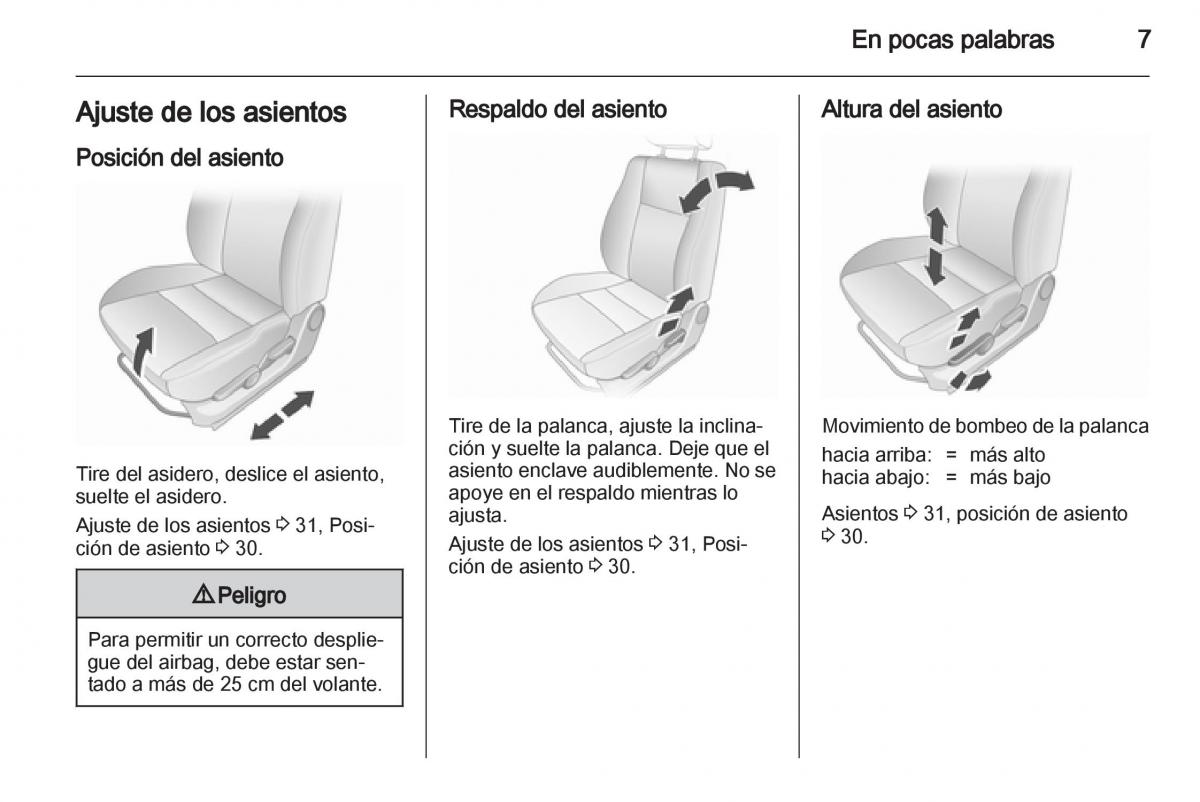 Opel Agila B manual del propietario / page 9