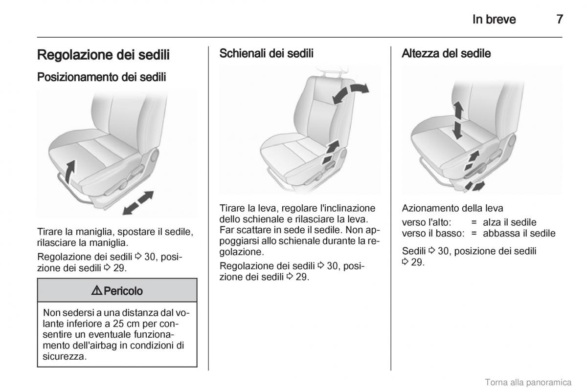 Opel Agila B manuale del proprietario / page 8