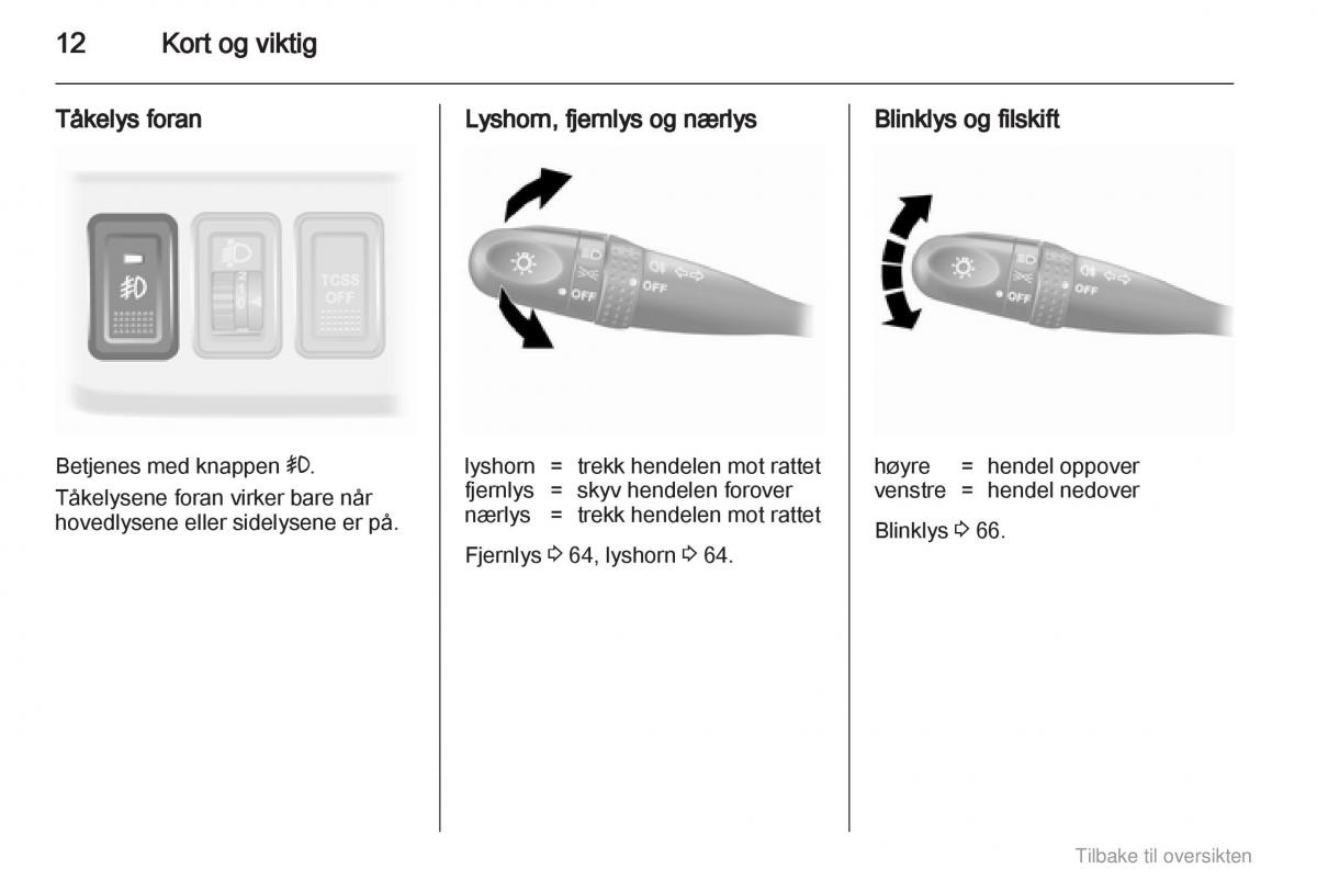 Opel Agila B bruksanvisningen / page 12