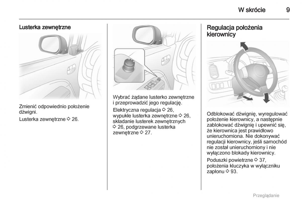 Opel Agila B instrukcja obslugi / page 9