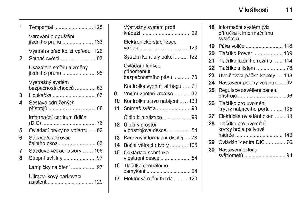 Opel Ampera navod k obsludze / page 13