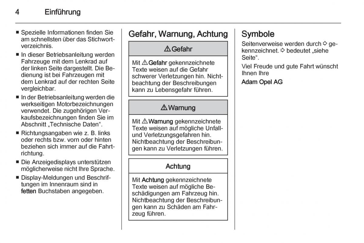 Opel Ampera Handbuch / page 6