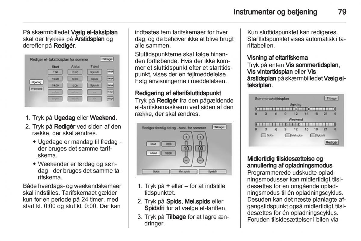 Opel Ampera Bilens instruktionsbog / page 81