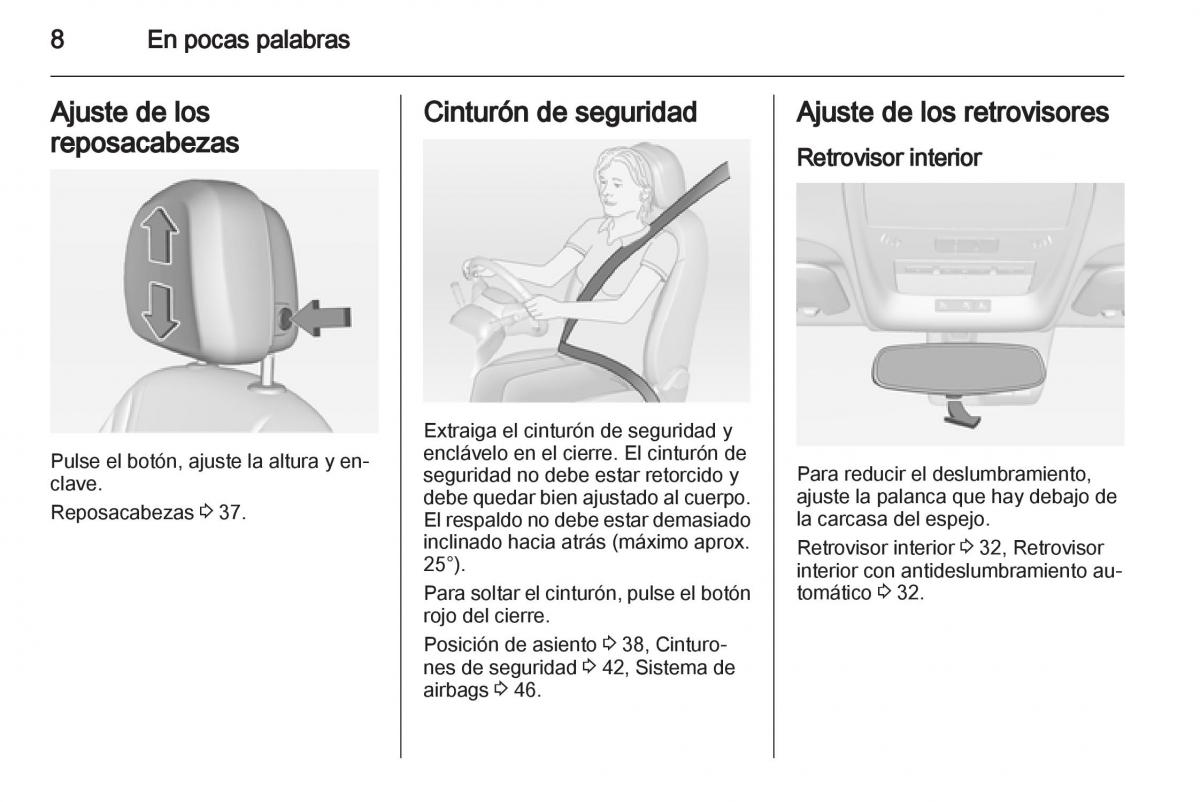 Opel Ampera manual del propietario / page 10