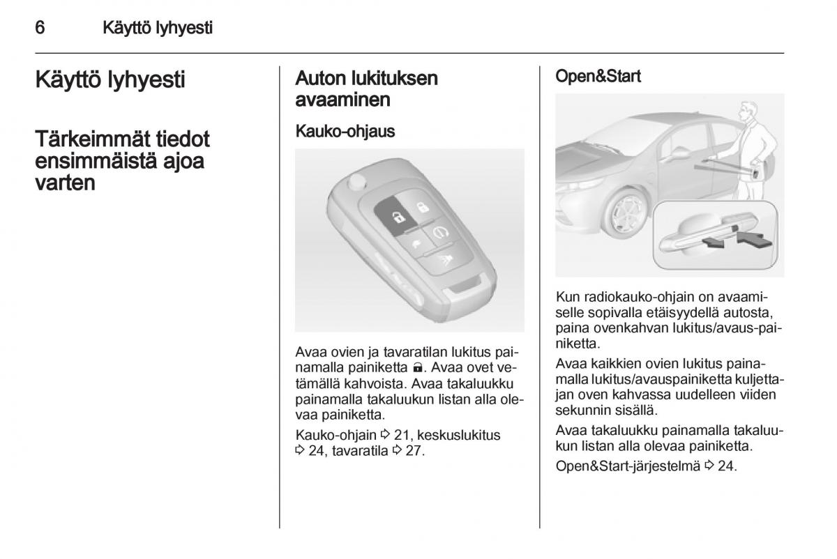 Opel Ampera omistajan kasikirja / page 8