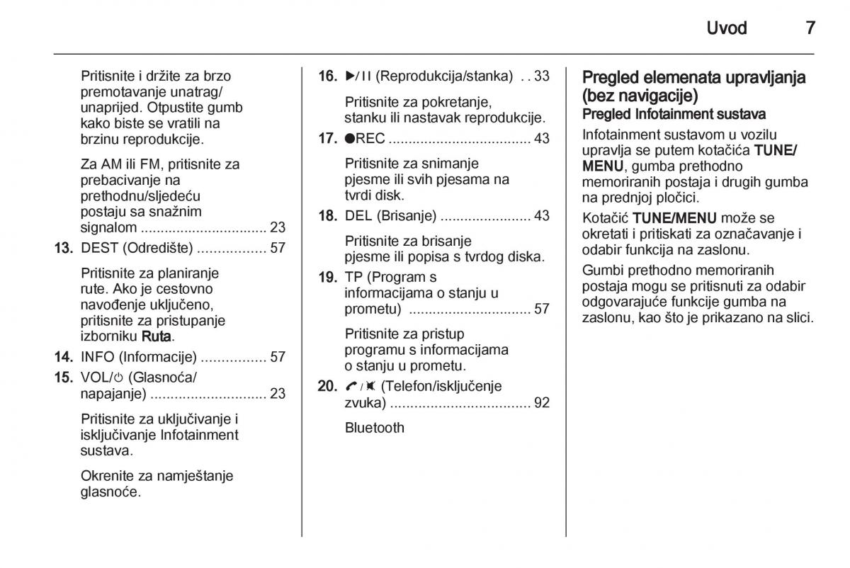 Opel Ampera vlasnicko uputstvo / page 7