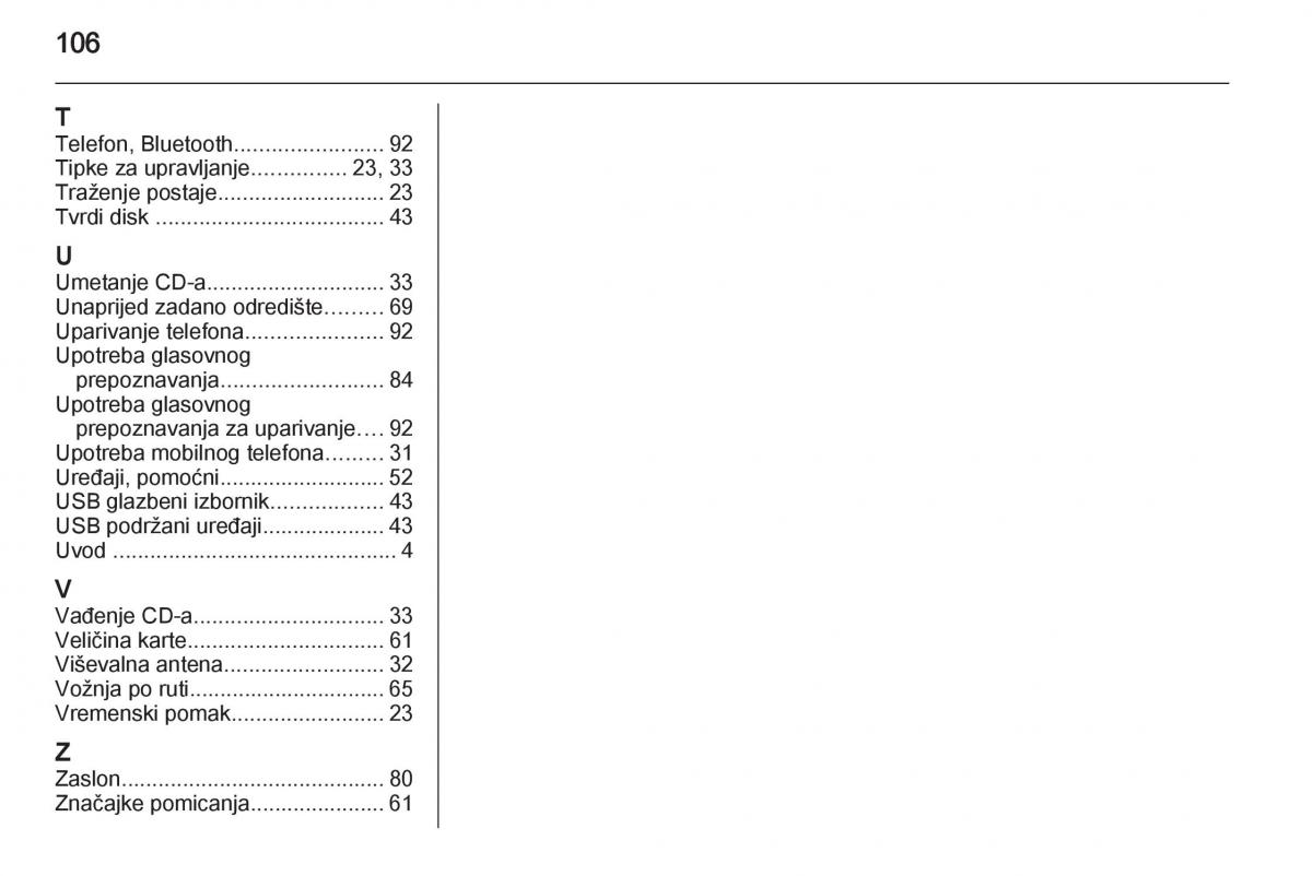 Opel Ampera vlasnicko uputstvo / page 106