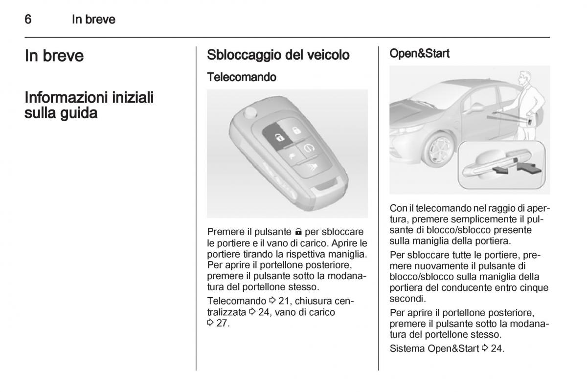 Opel Ampera manuale del proprietario / page 8