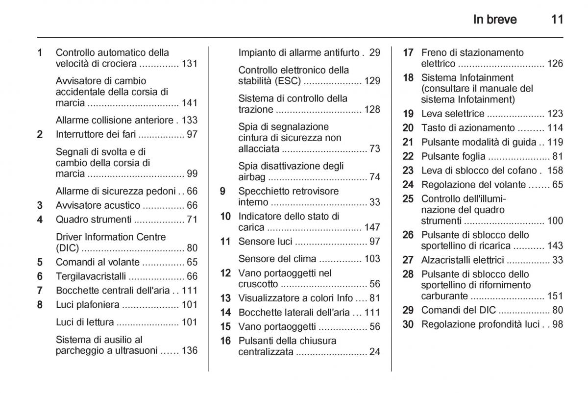 Opel Ampera manuale del proprietario / page 13