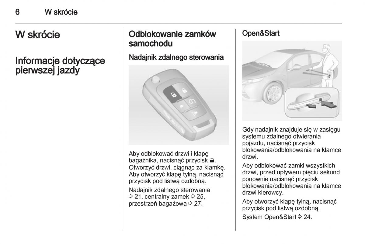 Opel Ampera instrukcja obslugi / page 8