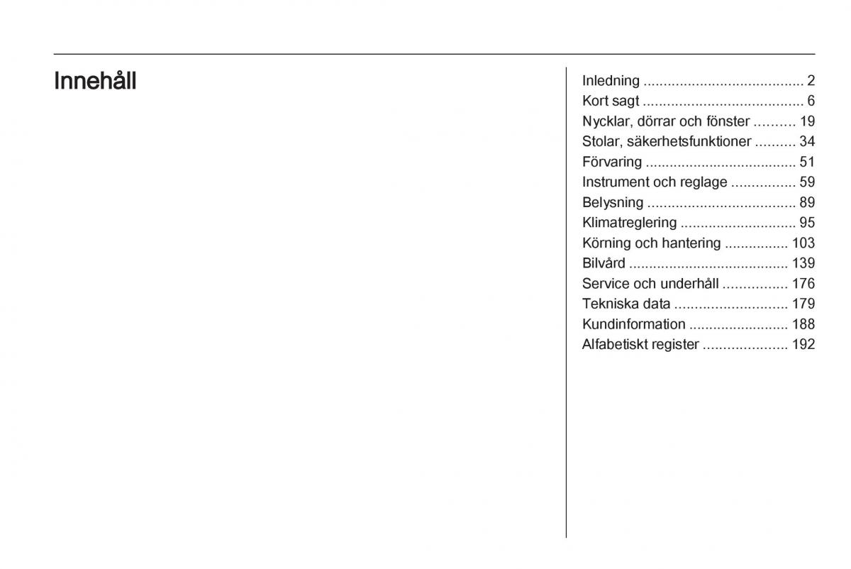 Opel Ampera instruktionsbok / page 3