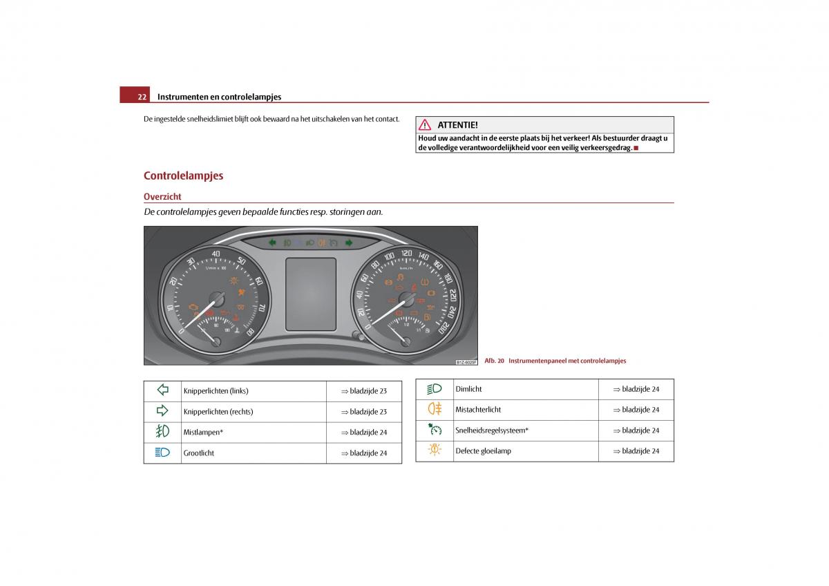 Skoda Octavia II 2 handleiding / page 23