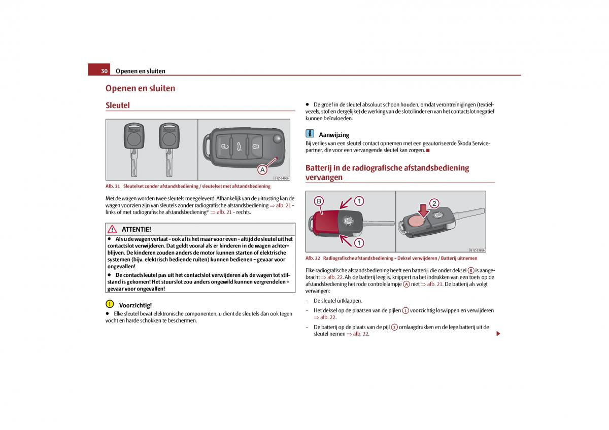 Skoda Octavia II 2 handleiding / page 31