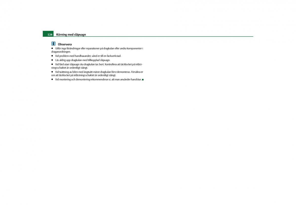 Skoda Octavia II 2 instruktionsbok / page 125
