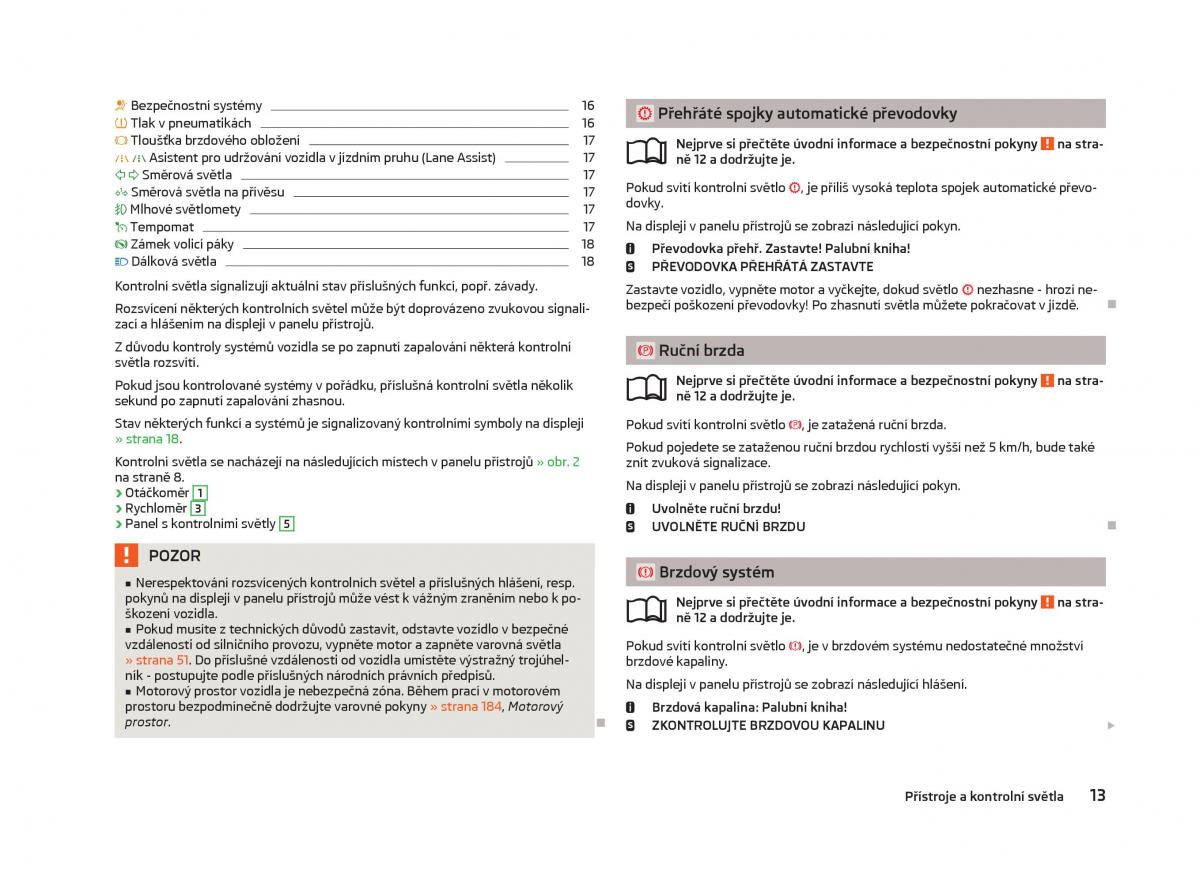 Skoda Octavia III 3 navod k obsludze / page 15