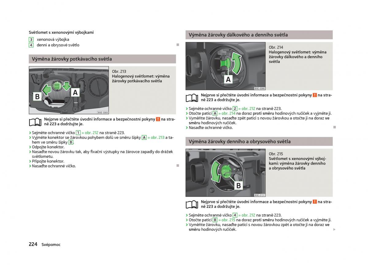 Skoda Octavia III 3 navod k obsludze / page 226