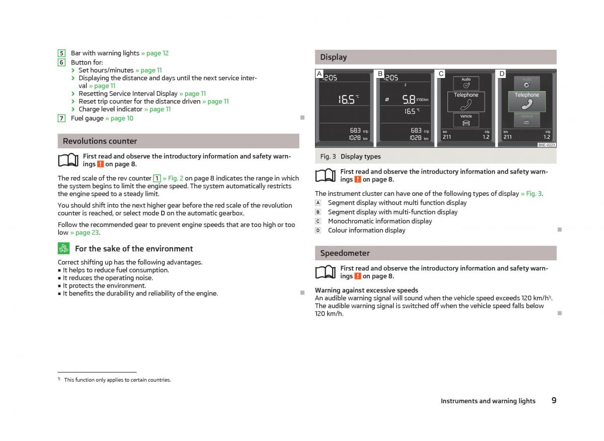 Skoda Octavia III 3 owners manual / page 11