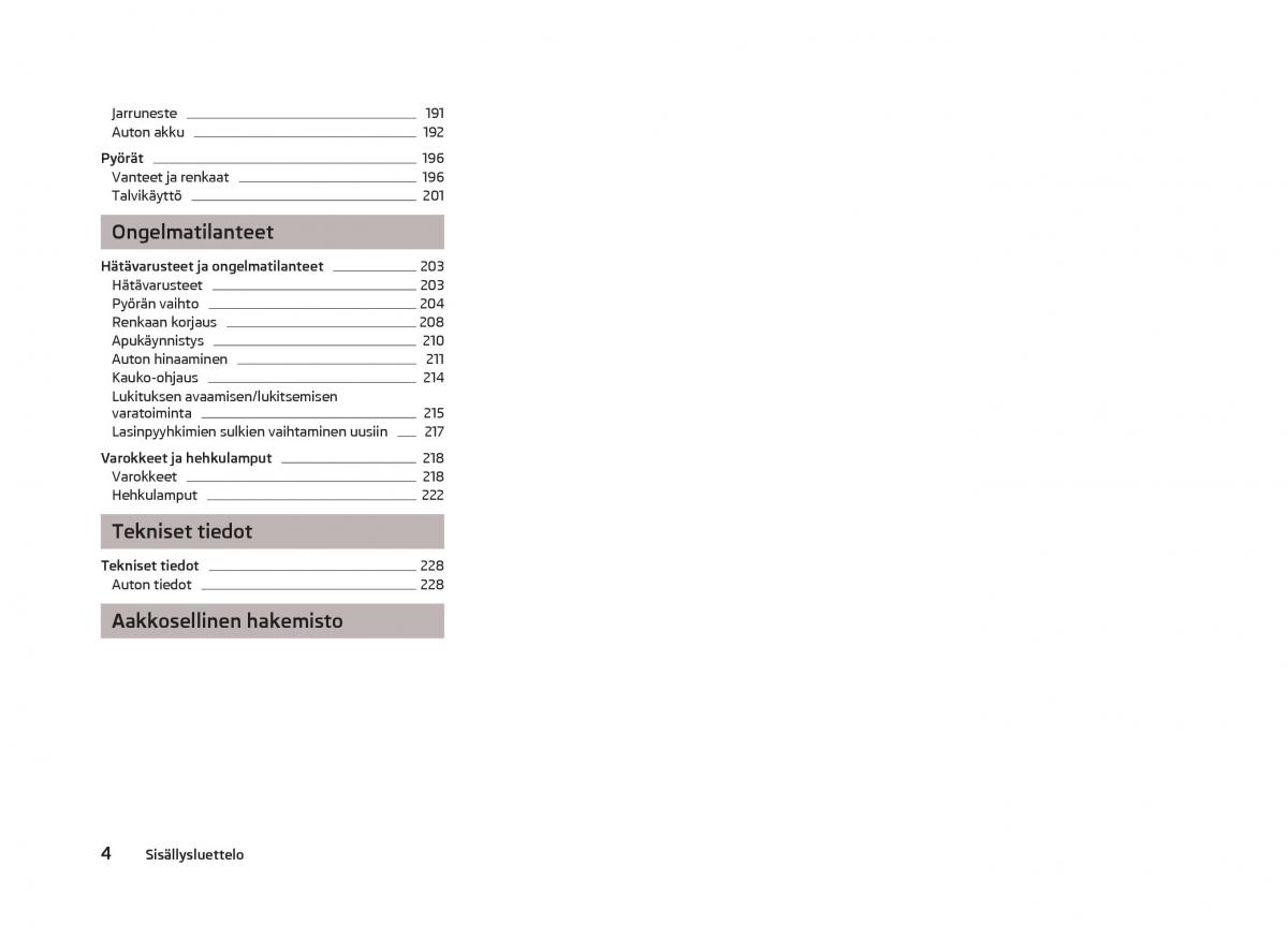 Skoda Octavia III 3 omistajan kasikirja / page 6