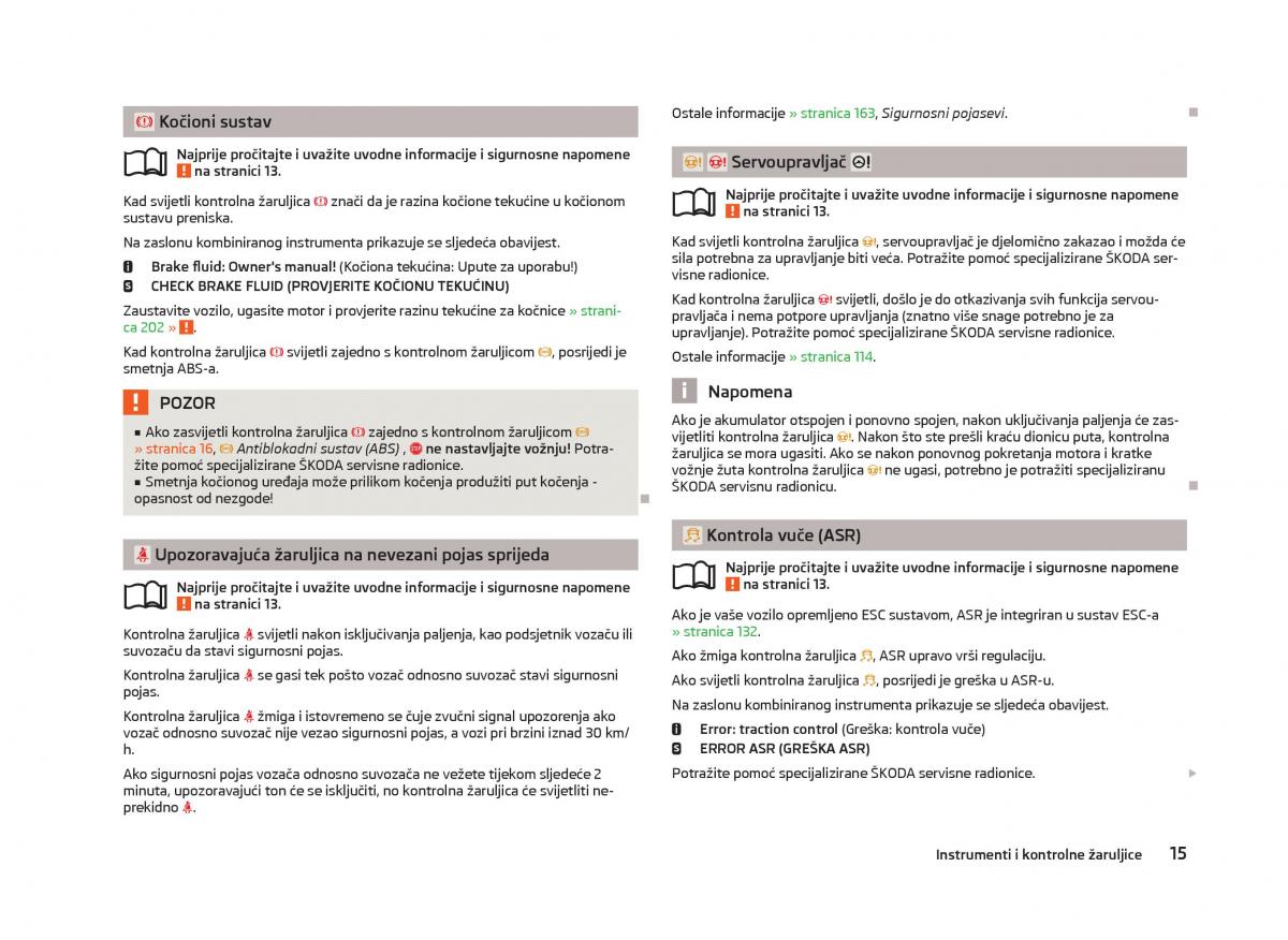 Skoda Octavia III 3 vlasnicko uputstvo / page 17