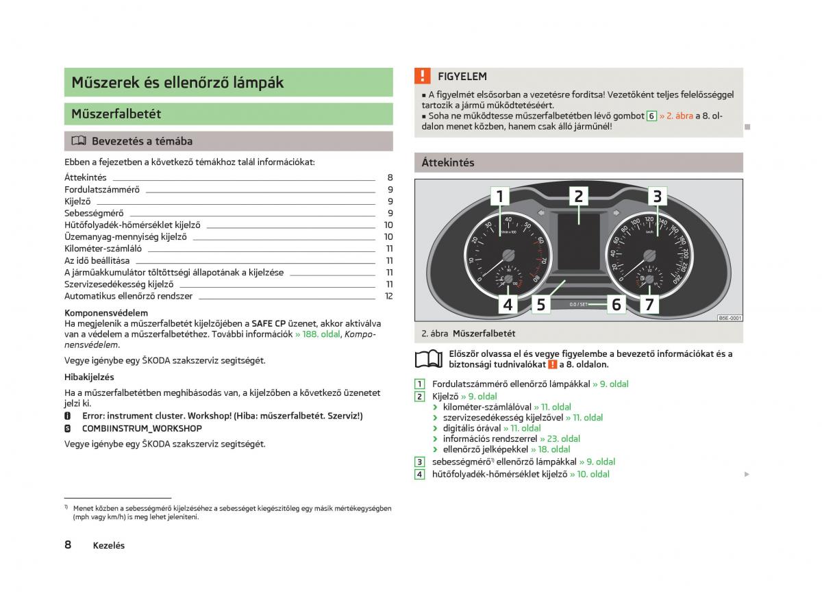 Skoda Octavia III 3 Kezelesi utmutato / page 10