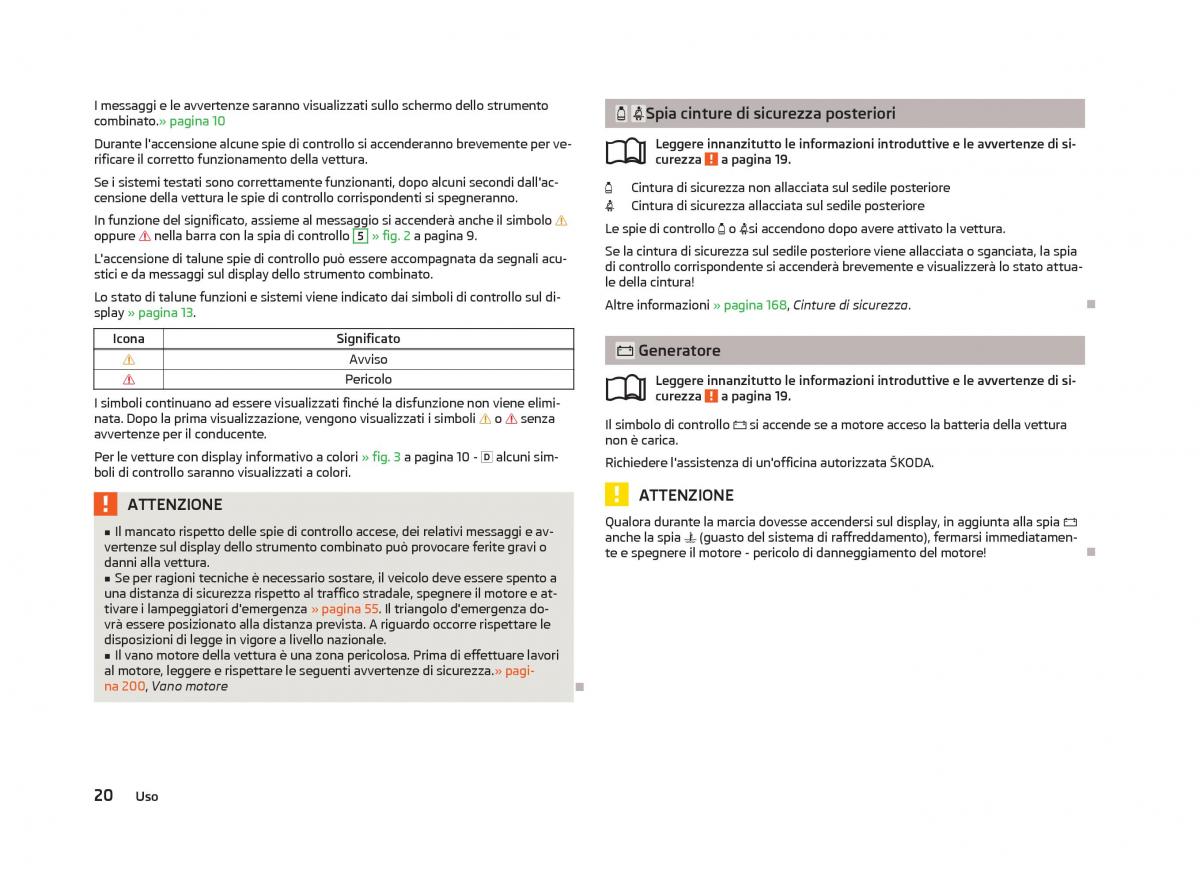 Skoda Octavia III 3 manuale del proprietario / page 22