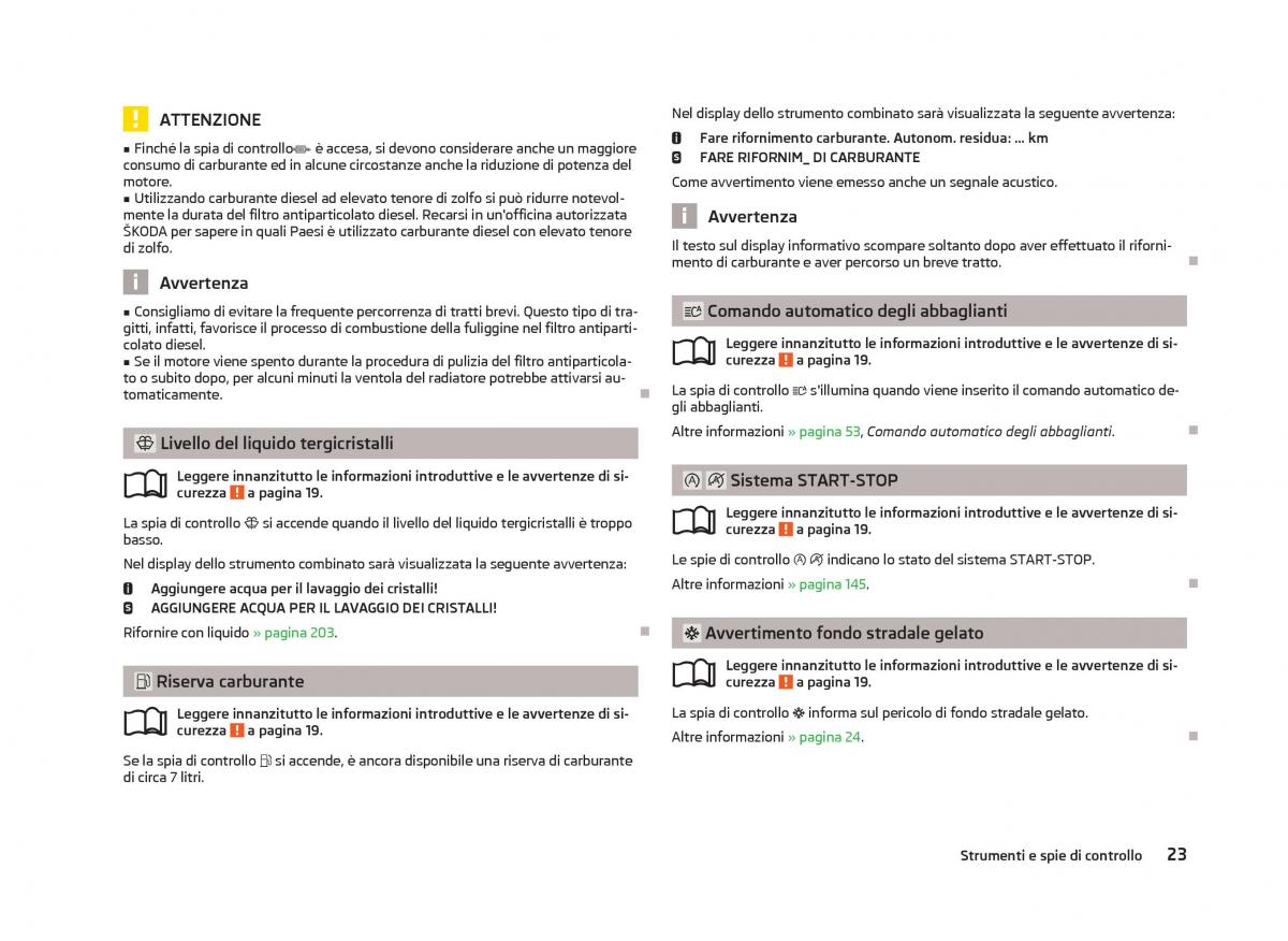 Skoda Octavia III 3 manuale del proprietario / page 25