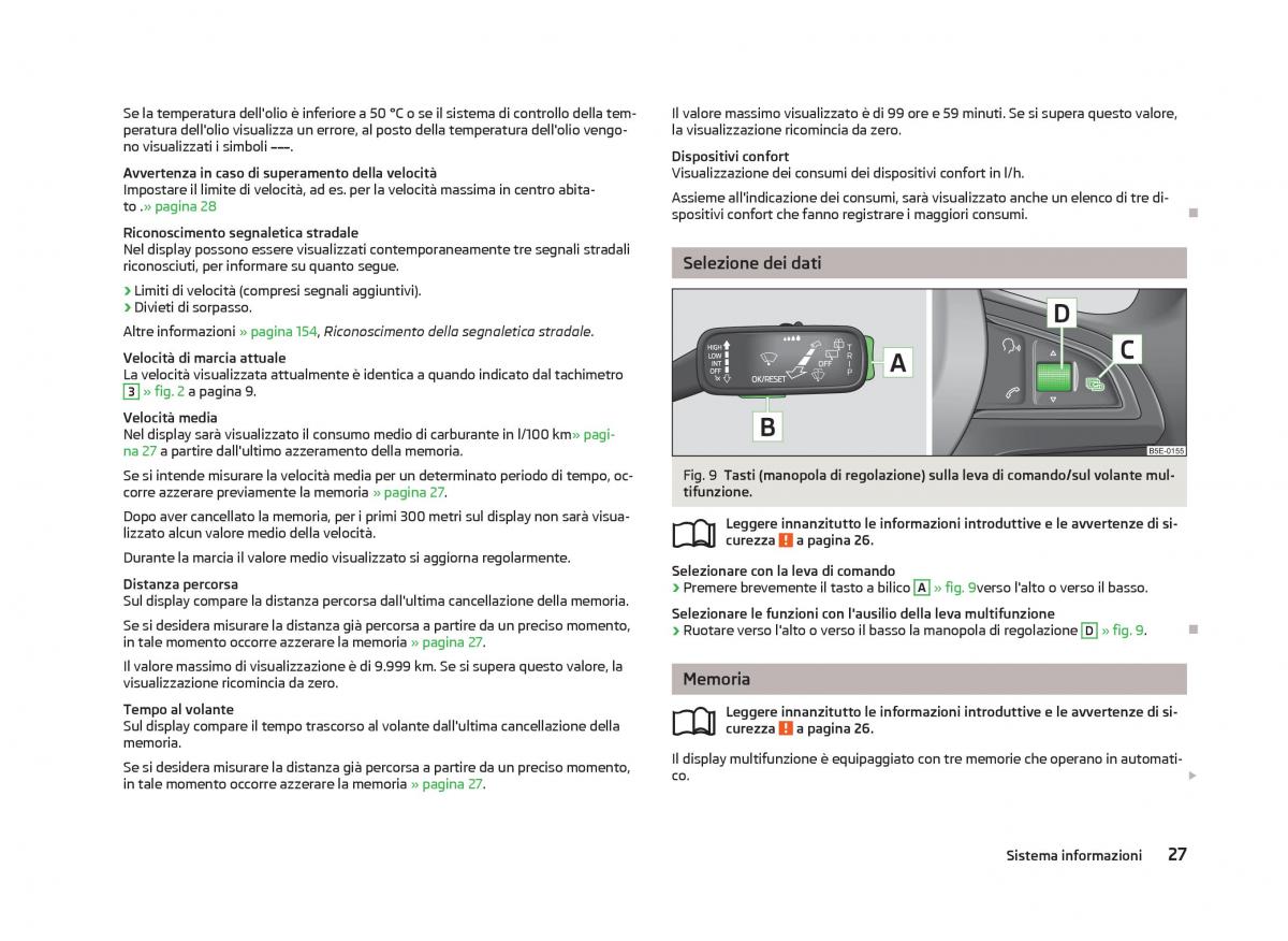 Skoda Octavia III 3 manuale del proprietario / page 29