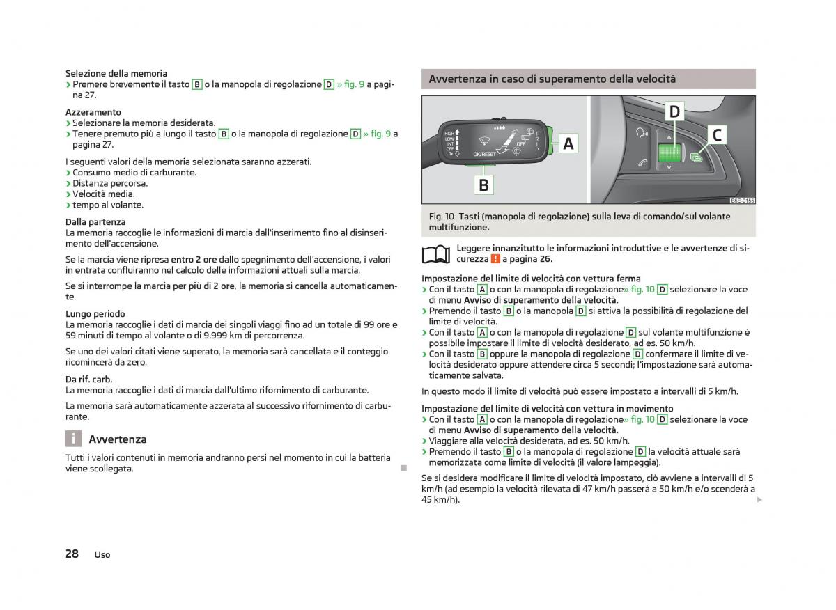 Skoda Octavia III 3 manuale del proprietario / page 30
