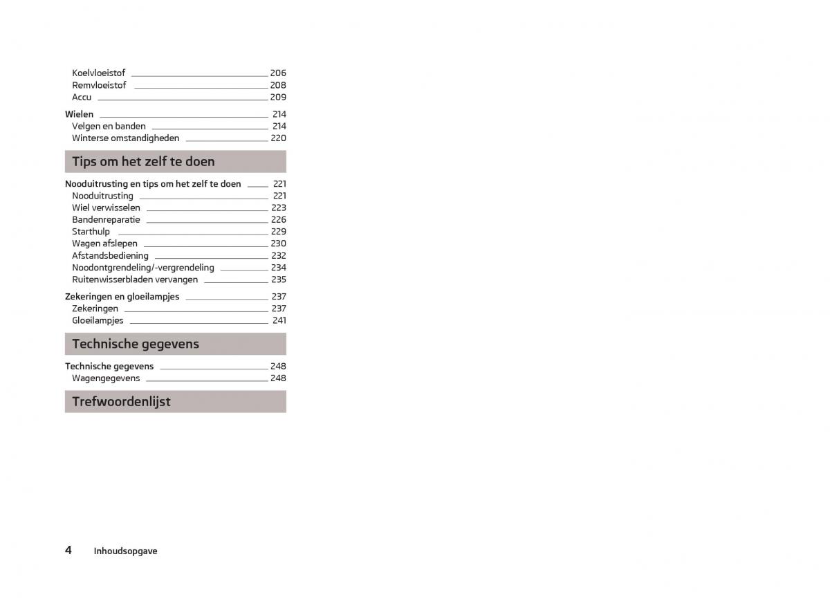 Skoda Octavia III 3 handleiding / page 6