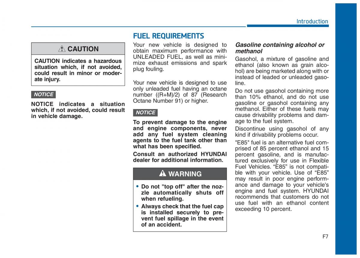 Hyundai Sonata VII 7 LF i45 owners manual / page 7