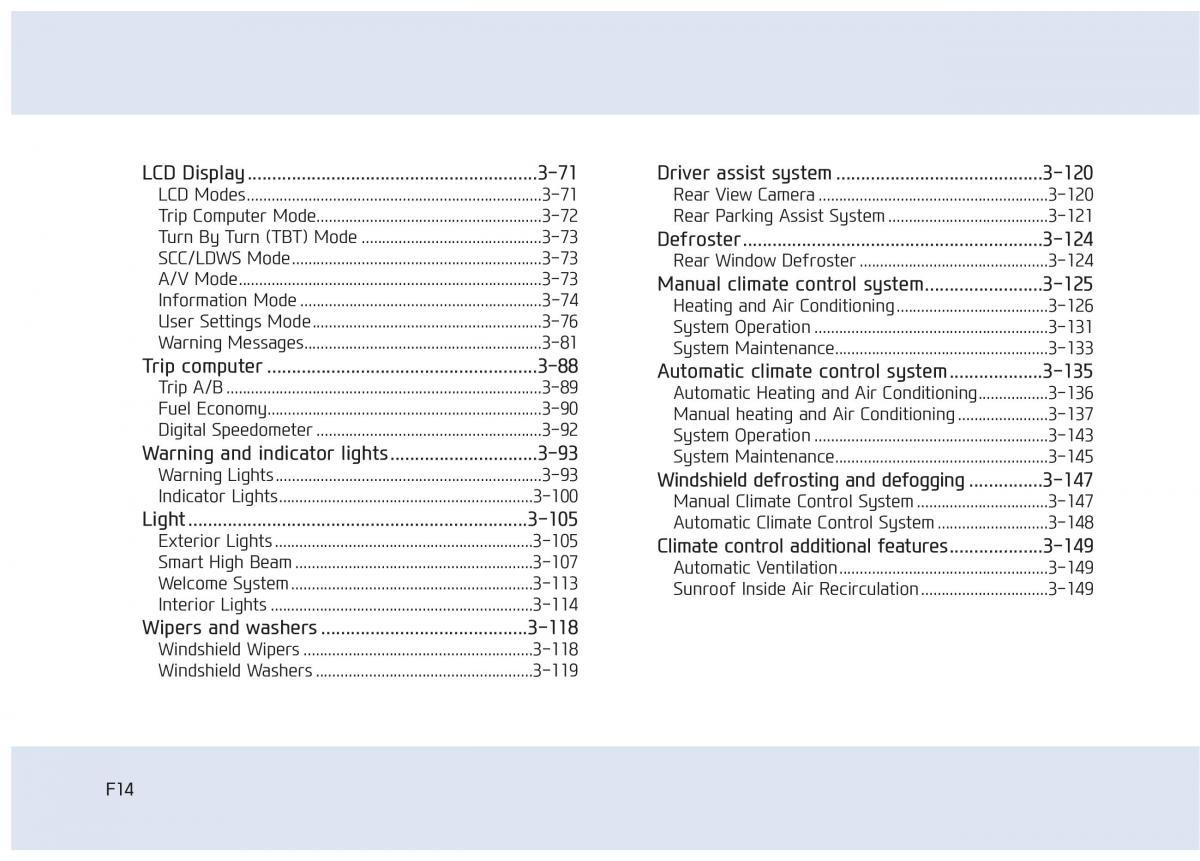 Hyundai Sonata VII 7 LF i45 owners manual / page 14