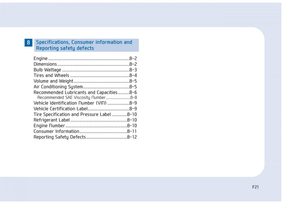 Hyundai Sonata VII 7 LF i45 owners manual / page 21