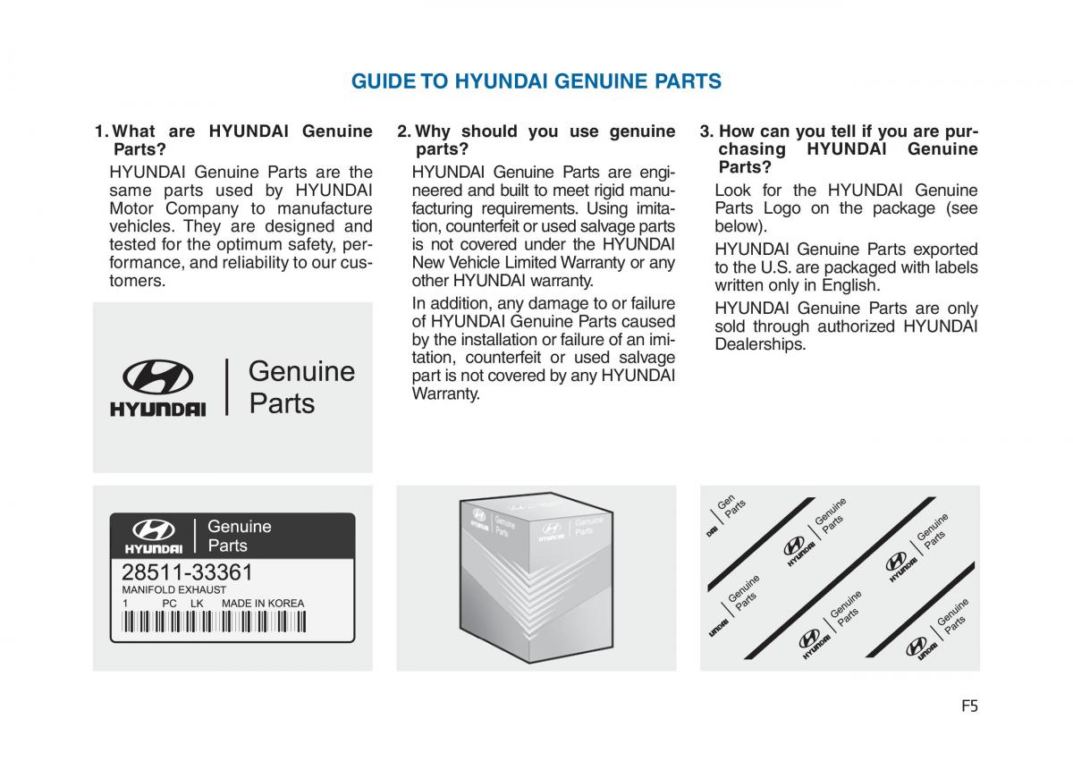 Hyundai Sonata VII 7 LF i45 owners manual / page 5