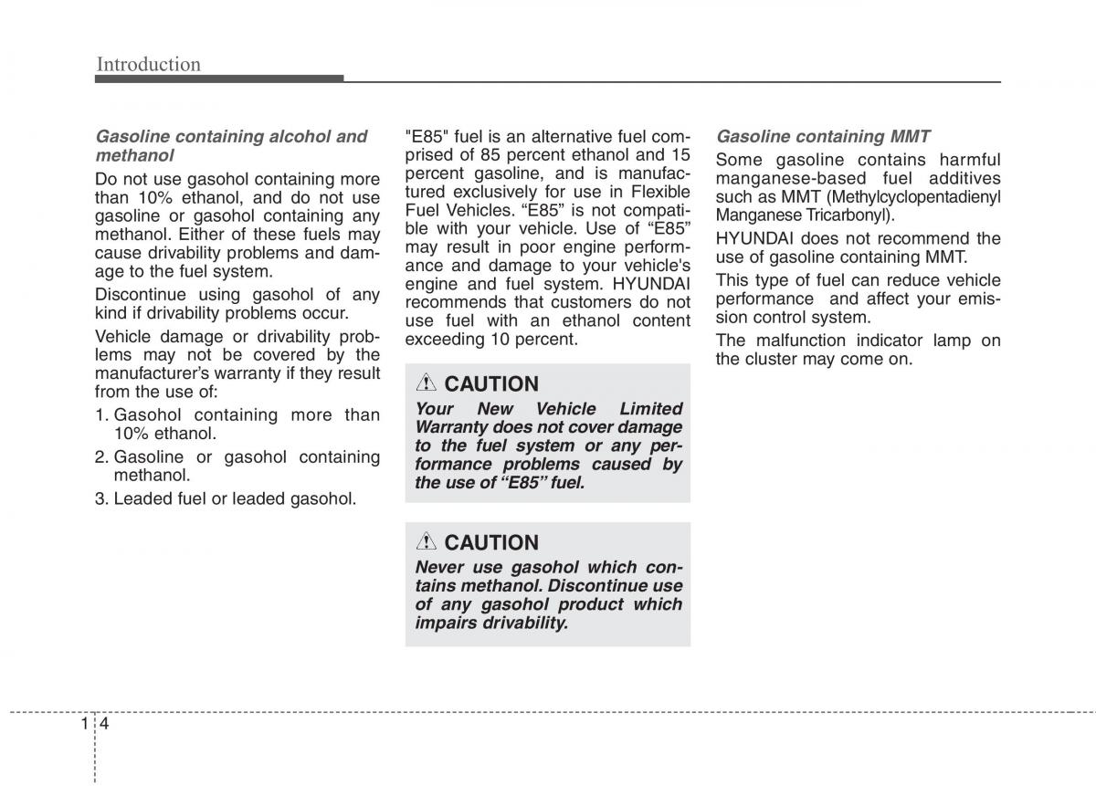 Hyundai Genesis Coupe owners manual / page 11