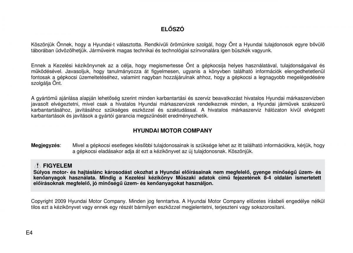 Hyundai Genesis Coupe Kezelesi utmutato / page 4