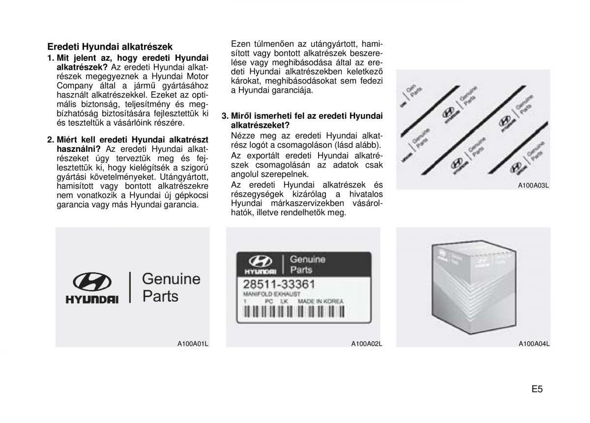 Hyundai Genesis Coupe Kezelesi utmutato / page 5