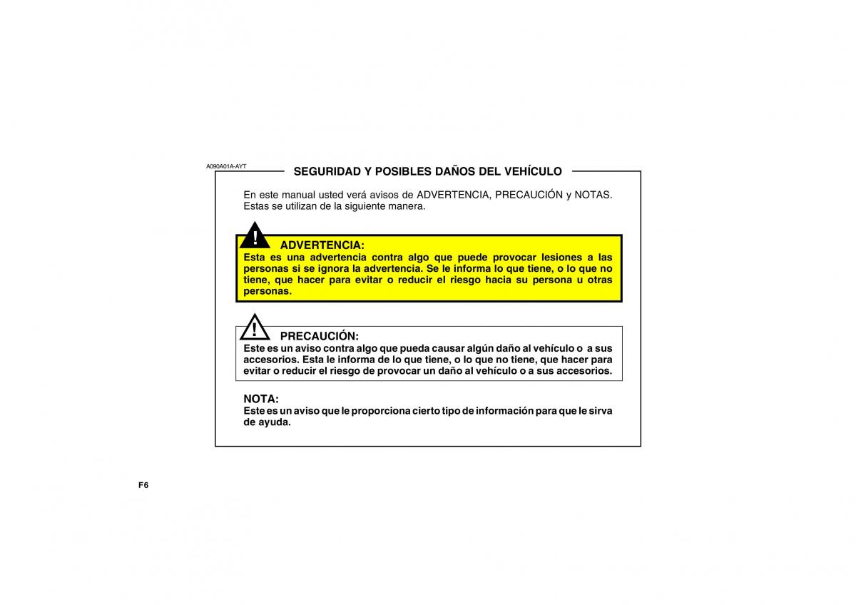 Hyundai Matrix manual del propietario / page 6