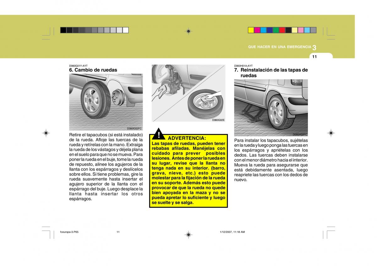 Hyundai Matrix manual del propietario / page 156