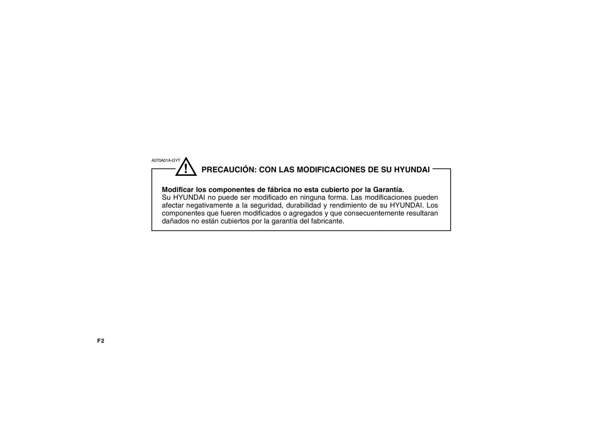 Hyundai Matrix manual del propietario / page 2