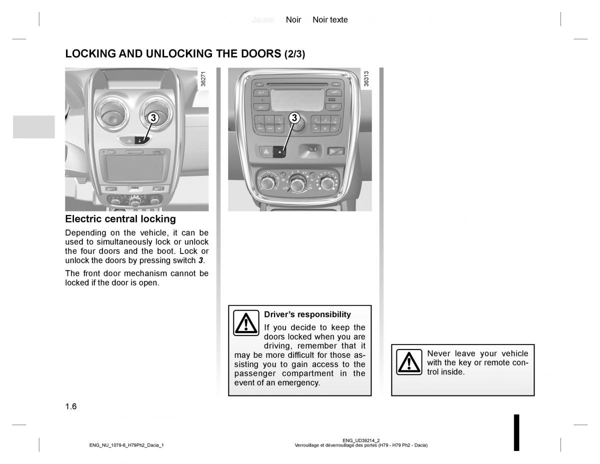 manual  Dacia Duster owners manual / page 10