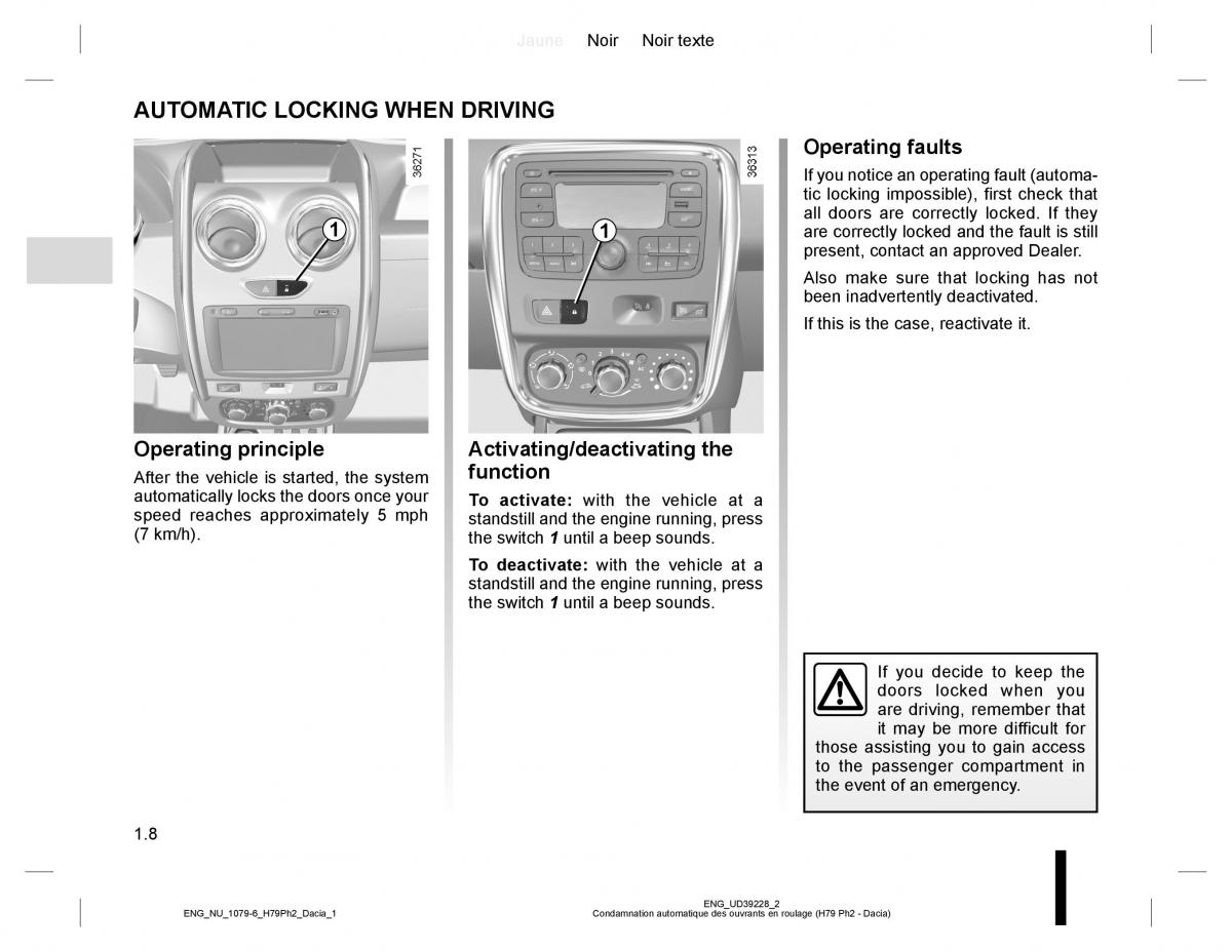 manual  Dacia Duster owners manual / page 12