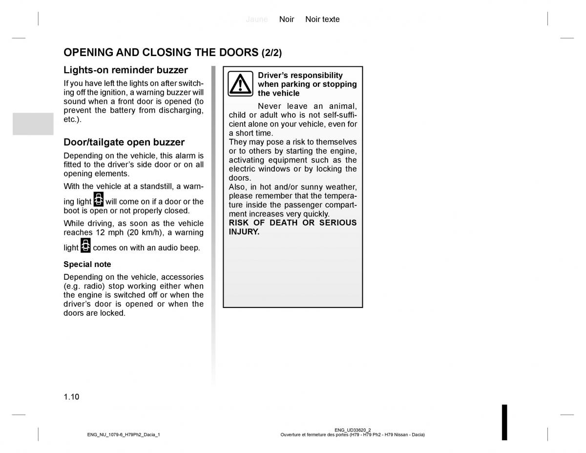 manual  Dacia Duster owners manual / page 14