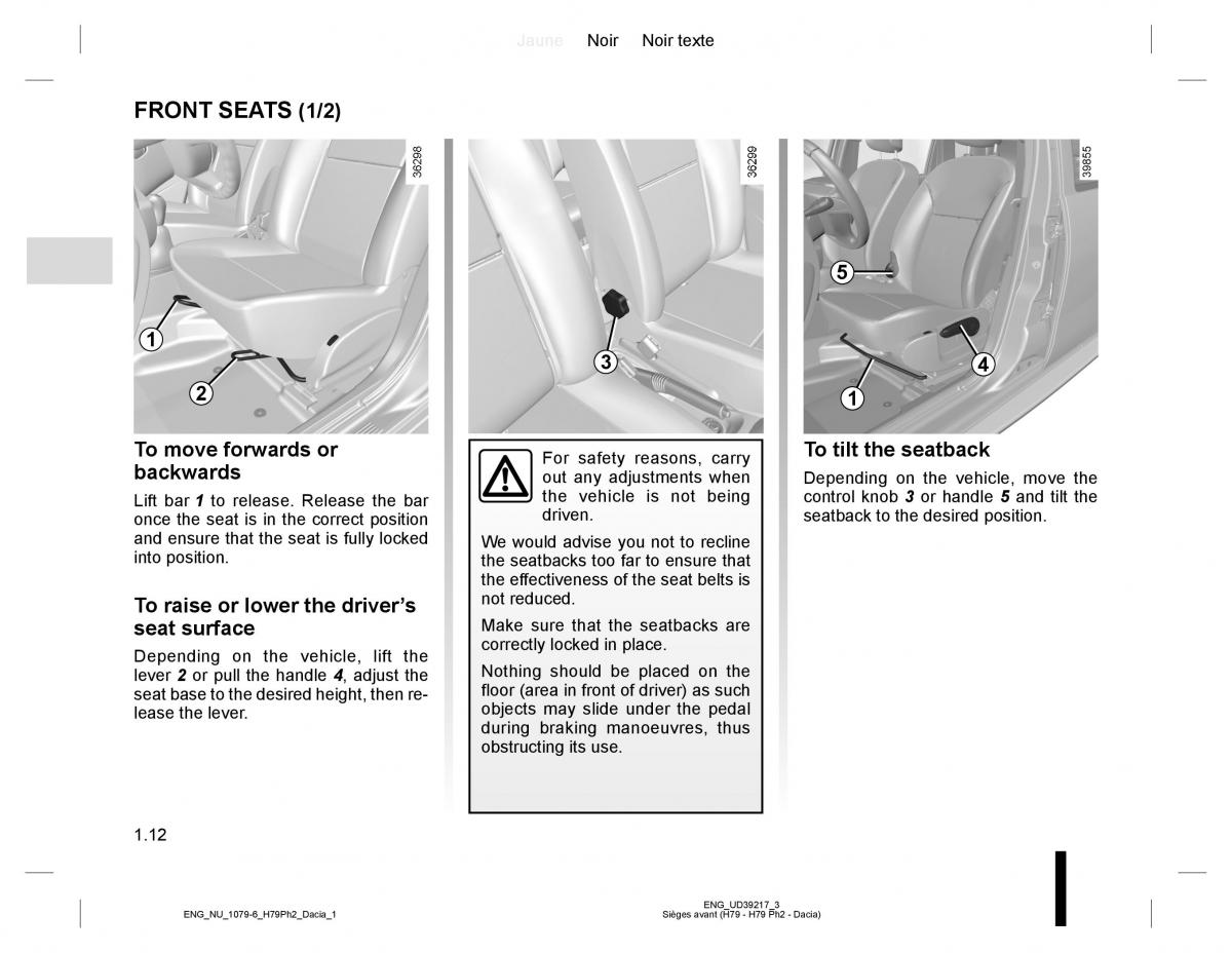 manual  Dacia Duster owners manual / page 16